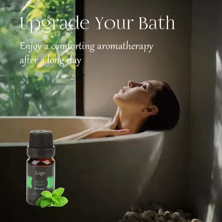 home spa Peppermint refresh essential oils